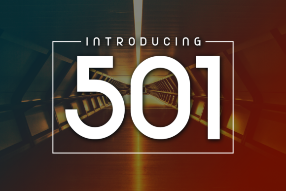 501: A Display Font That Earns Its Space