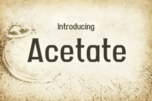 Acetate Font: Clean, Striking Display Type for Handmade Labels & Printables