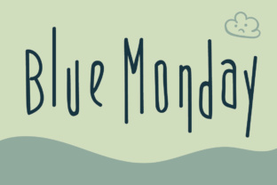 Blue Monday: A Playful Display Font for Web Design