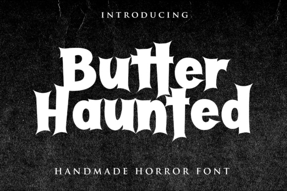 Butter Haunted Font: Horror Typography for Business