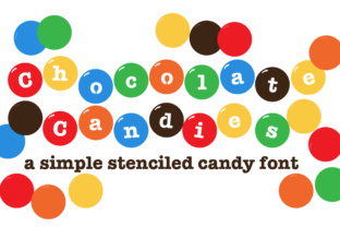 Chocolate Candies: A Playful Display Font for Campaigns