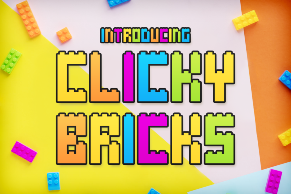 Clicky Bricks: A Playful Display Font for Editorial Design