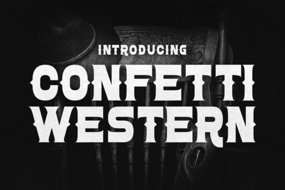 Confetti Western Font for Authentic Handmade Designs