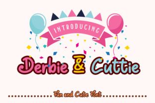 Derbie Cuttie: A Cute Handwritten Layered Font for Branding