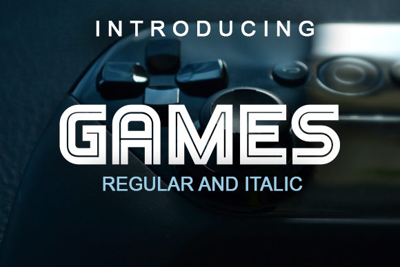 Games Font: A Playful Display Typeface for Handmade Brands