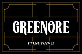 Greenore: A Classic Display Font for Crafters & Makers