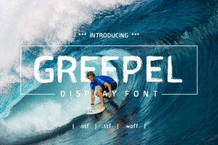 Greepel: A Surf-Inspired Display Font for Bold Brand Identity