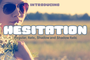 Hesitation: A Bubbly Handcrafted Font for Makers