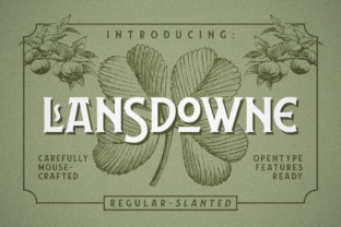 Lansdowne: A Vintage Display Font for Makers
