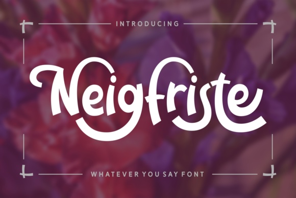 Neigfriste: A Bold Jester Display Font for Playful Web Design