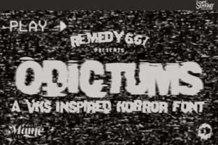 Odictums: A Horror Font for Editorial Design