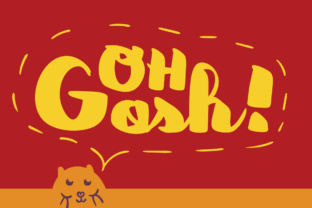 Oh Gosh: A Bold Display Font for Playful Editorial Design