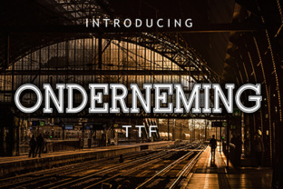 Onderneming: A Display Font That Commands Attention