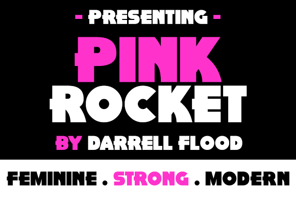 Pink Rocket: A Bold Retro-Future Font for Quirky Branding