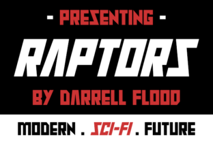 Raptors: A Sci-Fi Display Font for Striking Editorial Design