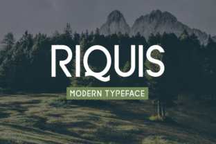 Riquis: A Display Font That Makes Small Brands Shine