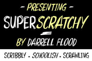 Superscratchy: A Playful Display Font for Web Design