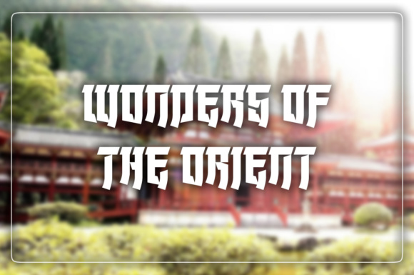 Wonders of the Orient: A Display Typeface for Handmade Sellers