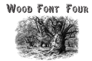Wood Four: A Rustic Display Font for Crafters